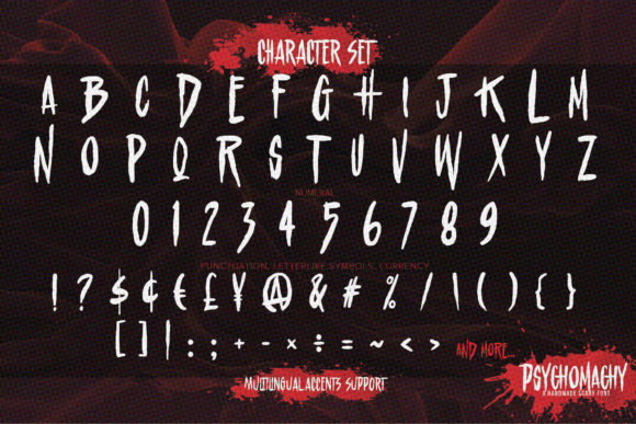Psychomachy Font PNG with transparent background - Preview 6