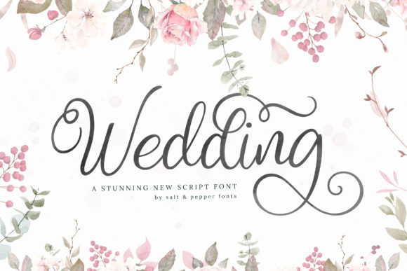 Wedding Script Font by Salt and Pepper Fonts