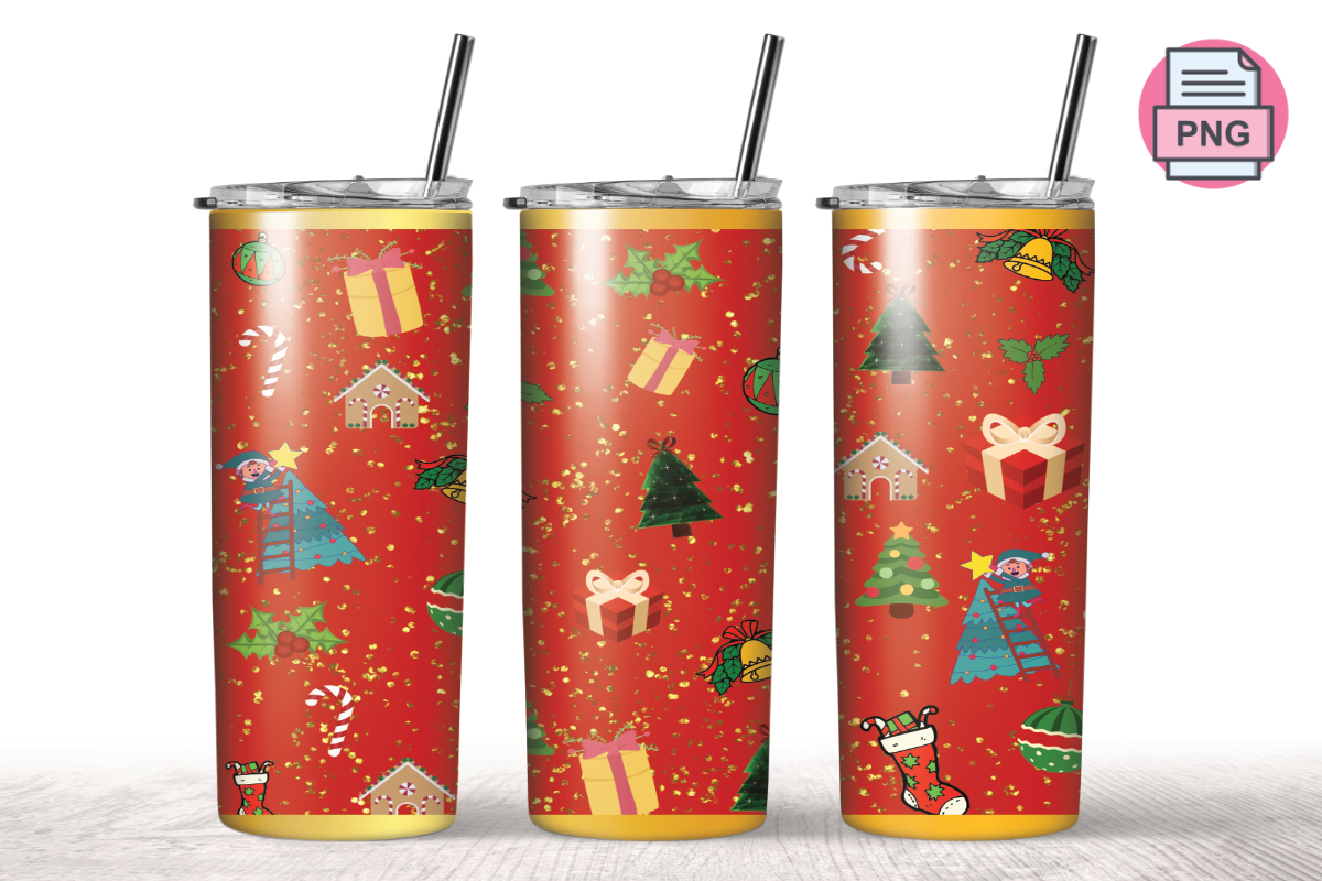 20 Oz Skinny Tumbler Funny Christmas Graphic by sasikharn · Creative ...