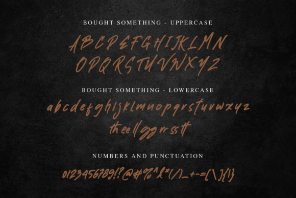 Bought Something Font - Preview 5