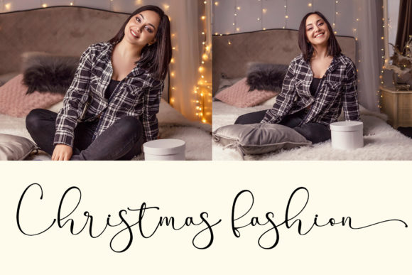 Christmas Praise Font PNG with transparent background - Preview 3