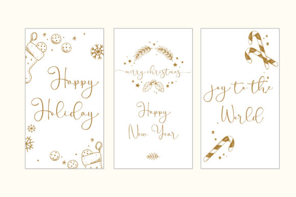 Christmas Praise Font PNG with transparent background - Preview 5