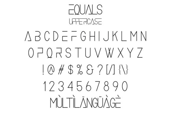 Equals Font - Preview 2