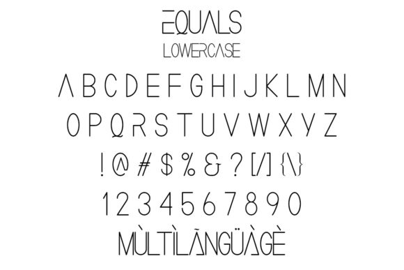 Equals Font - Preview 6