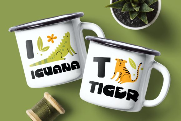 Fox Tuby Font PNG with transparent background - Preview 1