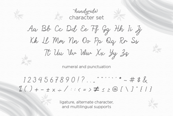Handyride Font PNG with transparent background - Preview 5