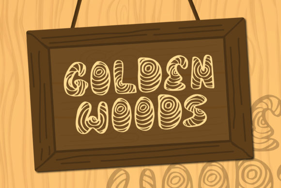 In the Woods Font PNG with transparent background - Preview 1