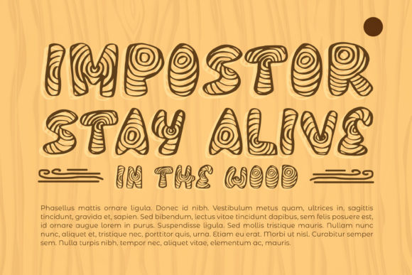 In the Woods Font PNG with transparent background - Preview 2