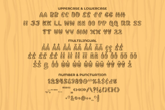 In the Woods Font PNG with transparent background - Preview 4