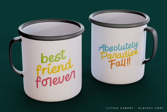 Little Canary Font PNG with transparent background - Preview 4