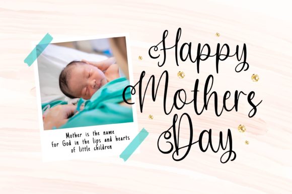 Lovelia Stars Font PNG with transparent background - Preview 2