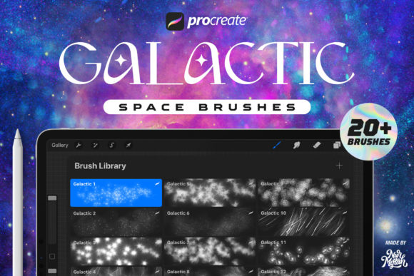 Procreate Galactic Brushes Grafik Pinsel Von Nurmiftah