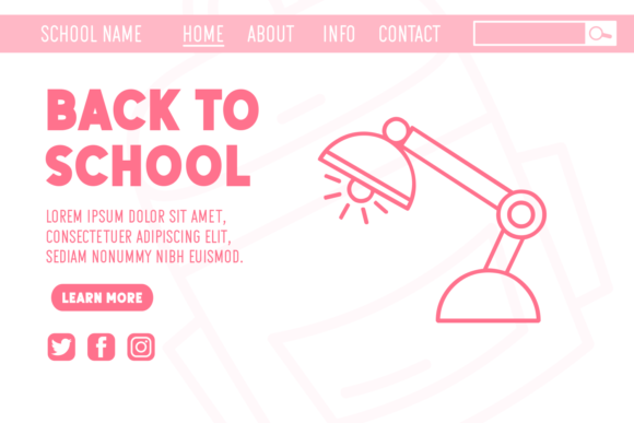 School Icon Font PNG with transparent background - Preview 2