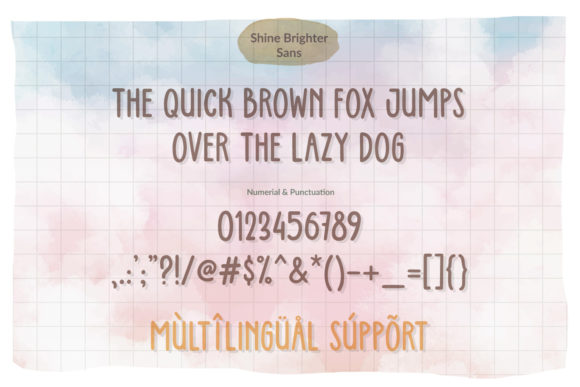 Shine Brighter Font PNG with transparent background - Preview 2