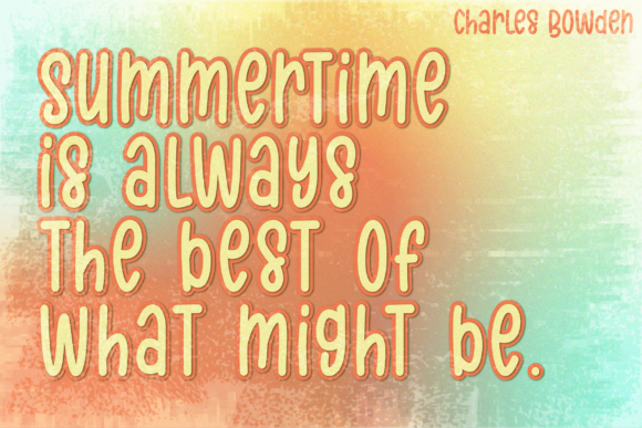 Awesome Summer Font - Preview 1