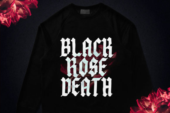 Black Letter Curve Font - Preview 1