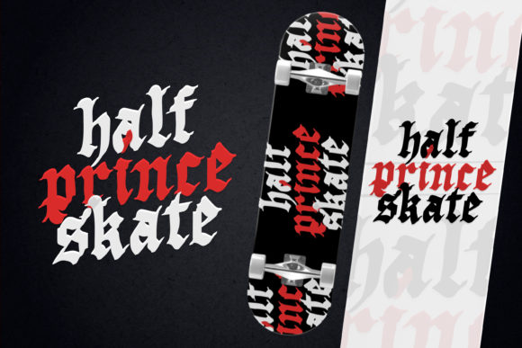 Black Letter Curve Font - Preview 3