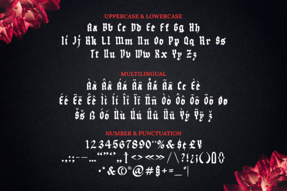 Black Letter Curve Font - Preview 4