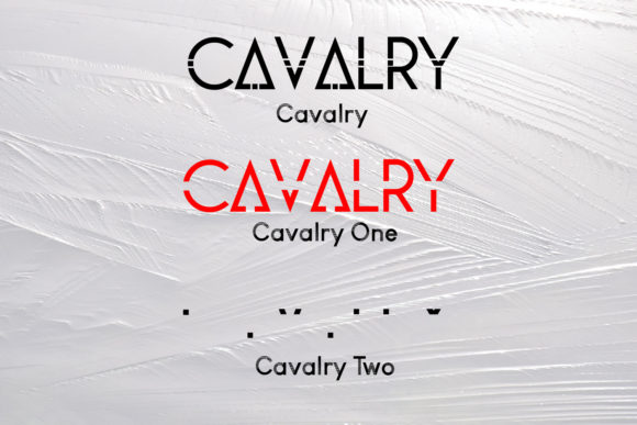 Cavalry Font PNG with transparent background - Preview 2