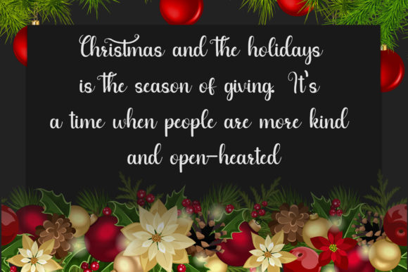 Christmas Romantic Font - Preview 1