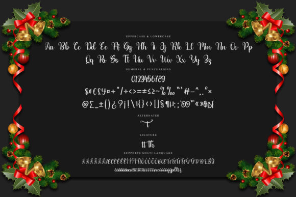 Christmas Romantic Font - Preview 5