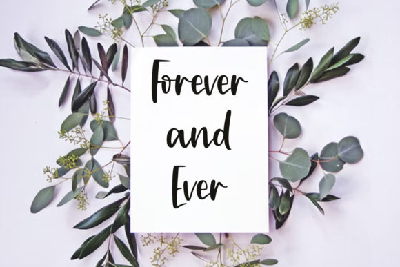 Forever Love Font PNG with transparent background - Preview 2