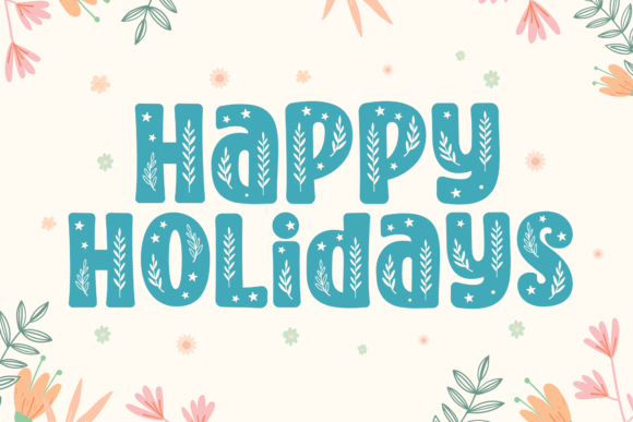 Holidays Inspired Font - Preview 4