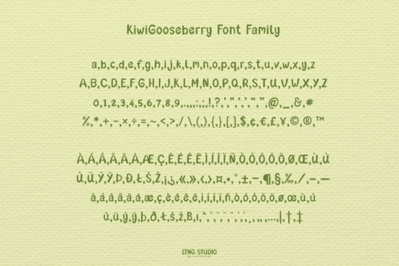 Kiwi Gooseberry Font - Preview 2