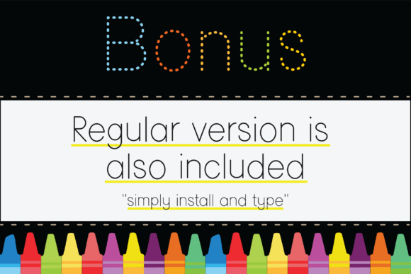 Ms Dotty Font PNG with transparent background - Preview 2