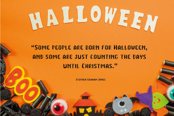 Pixelart Halloween Font PNG with transparent background - Preview 3