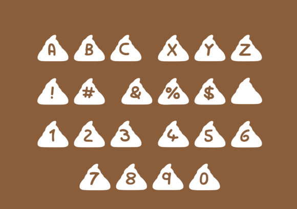 Play Poo Font PNG with transparent background - Preview 1
