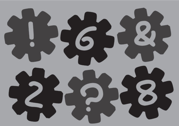 Play Settings Font PNG with transparent background - Preview 2