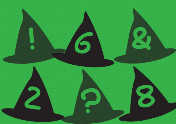 Play Witches Hat Font PNG with transparent background - Preview 2