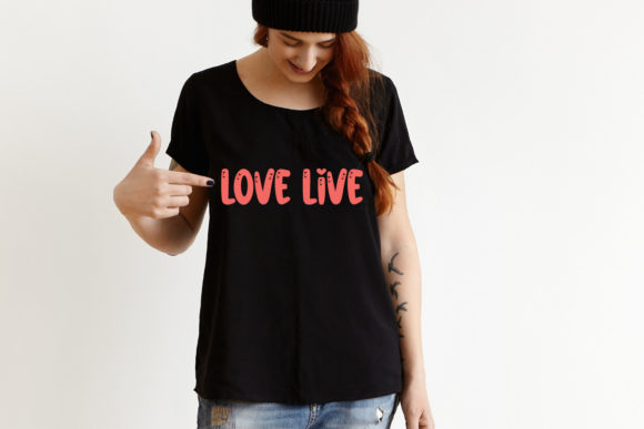 Rainbow Live Font PNG with transparent background - Preview 4