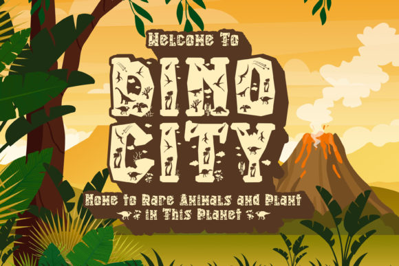 Saurus Font PNG with transparent background - Preview 1