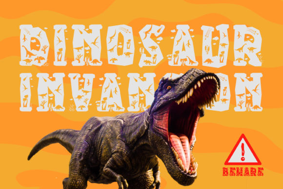 Saurus Font PNG with transparent background - Preview 3