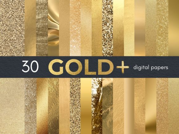 30 Gold Digital Papers Grafica Texture Di Business Chic Studio