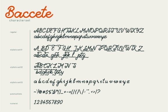 Baccete Font - Preview 3