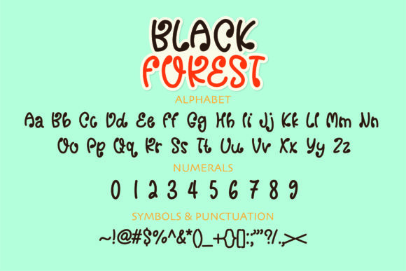 Black Forest Font - Preview 1