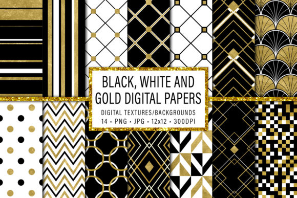 Black, White and Gold