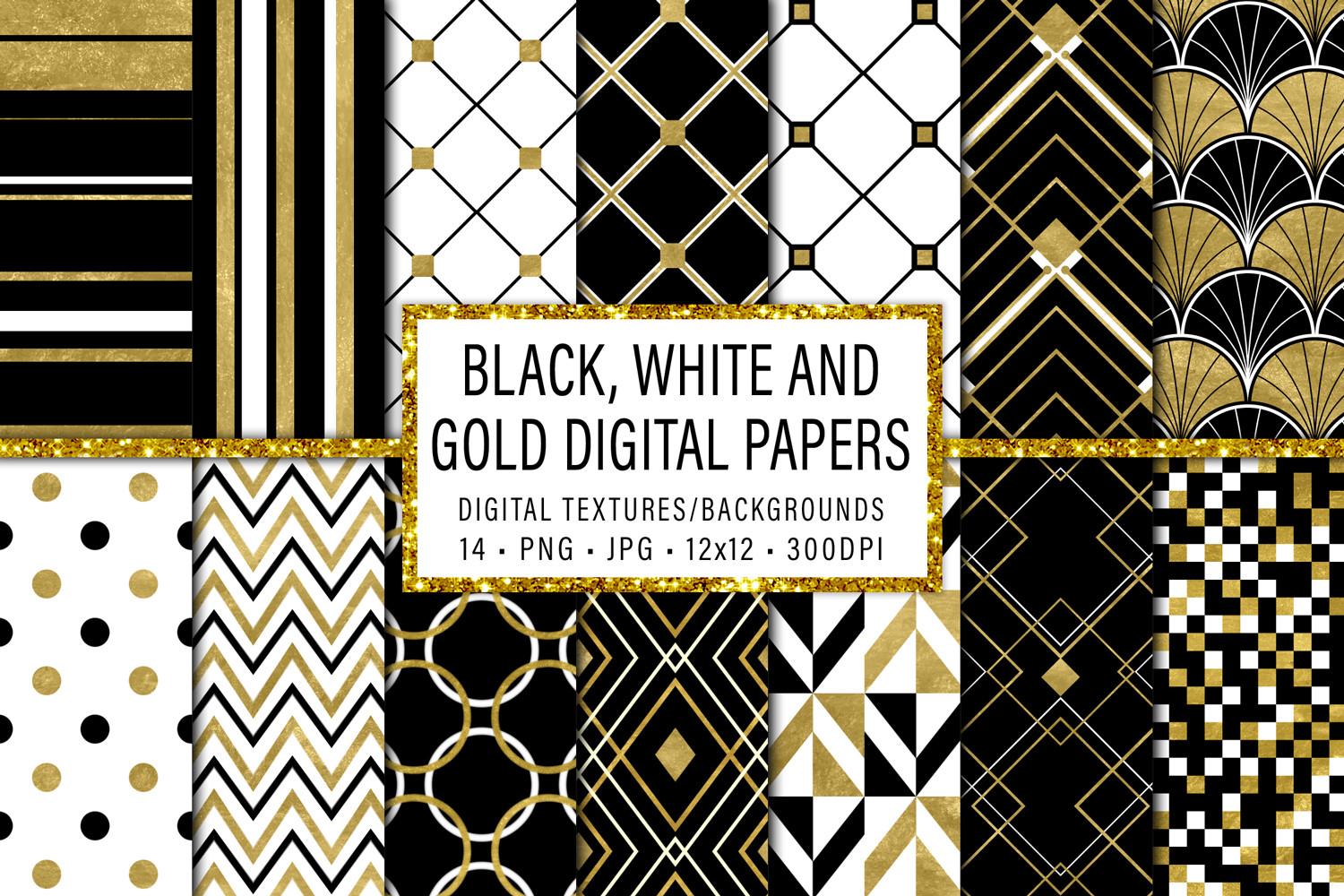 Black, White and Gold