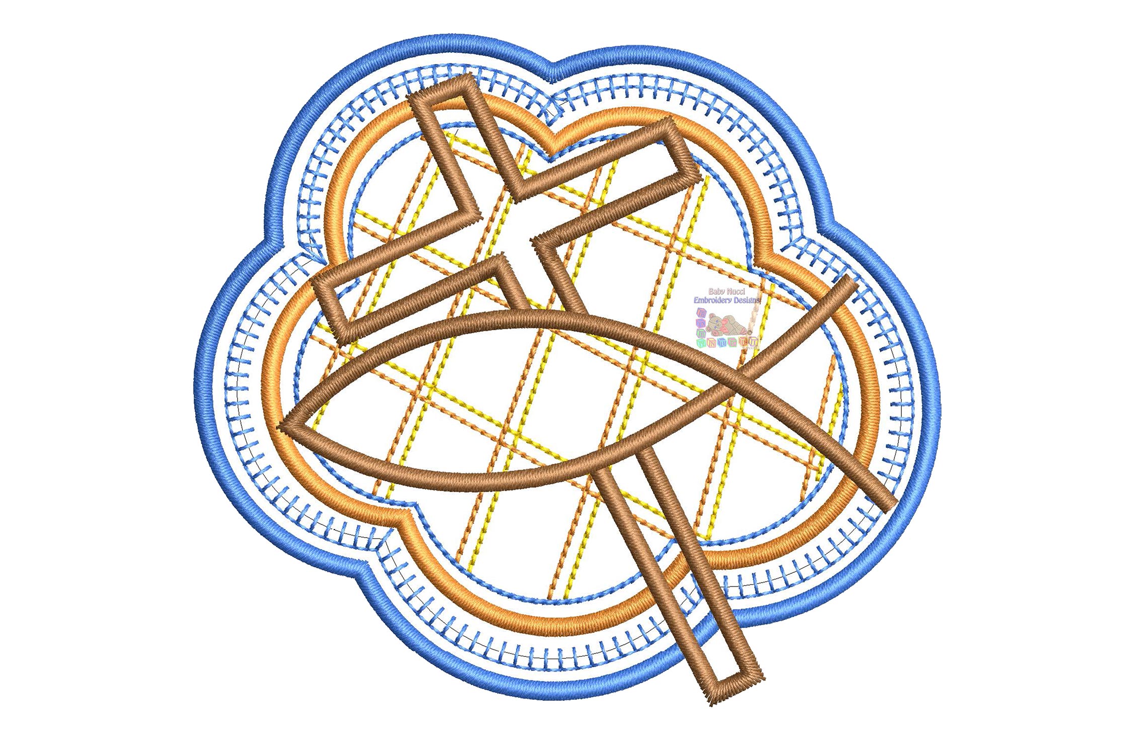 Christian Design: Cross and Fish