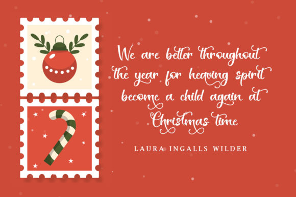 Christmas Stamp Font - Preview 1