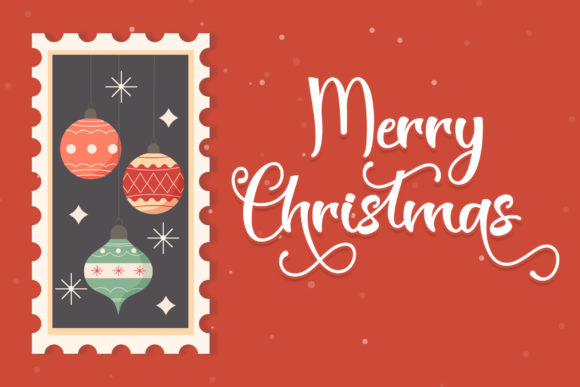 Christmas Stamp Font - Preview 4
