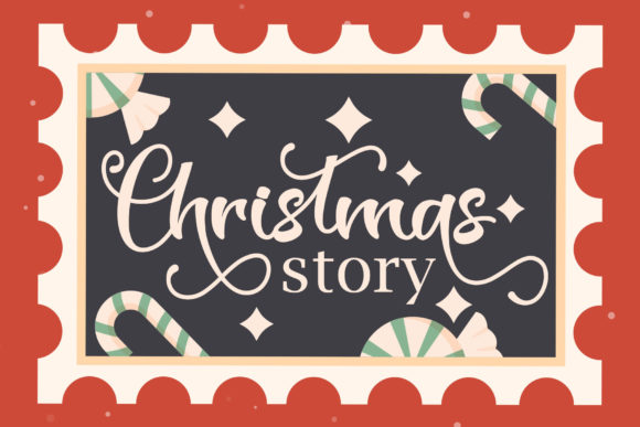 Christmas Stamp Font - Preview 5