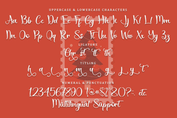 Christmas Stamp Font - Preview 6