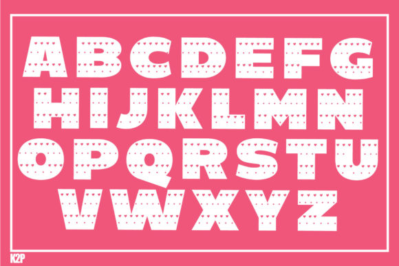 Cute Cupid Font PNG with transparent background - Preview 1