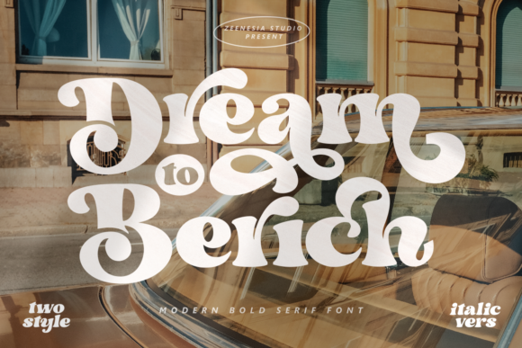 Dream to Berich Font Font PNG with transparent background - Preview 1
