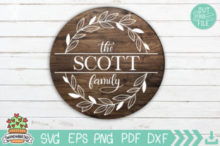 Family Name Monogram Svg Bundle Graphic by wanchana365 · Creative Fabrica