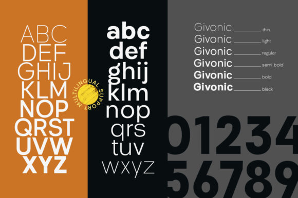 Givonic Font PNG with transparent background - Preview 6
